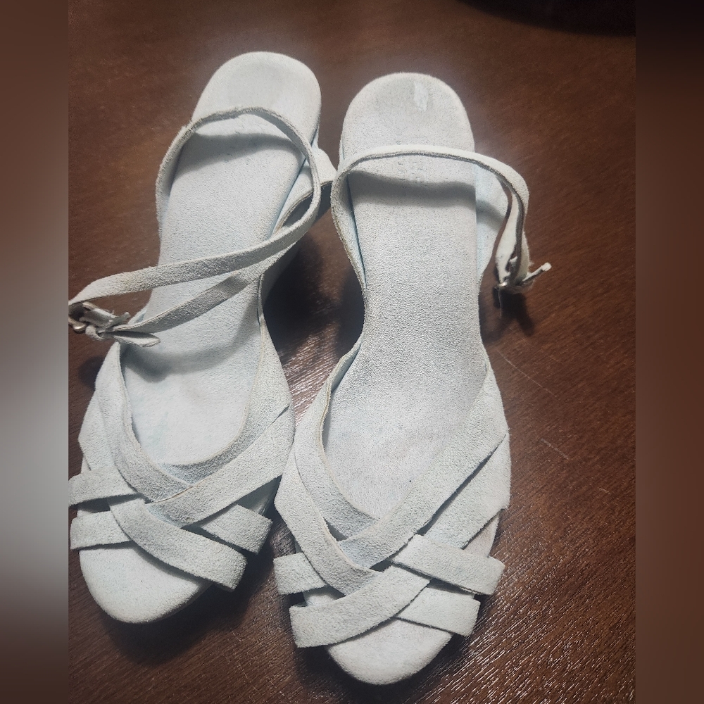 UGG Mint suede Wedges.